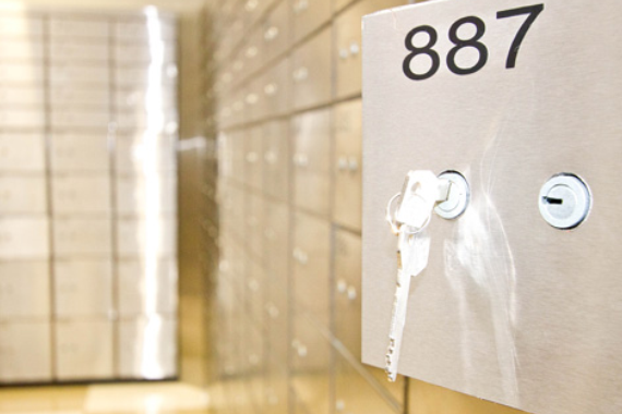 Image of safe deposit boxes